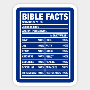 BIBLE FACTS Sticker